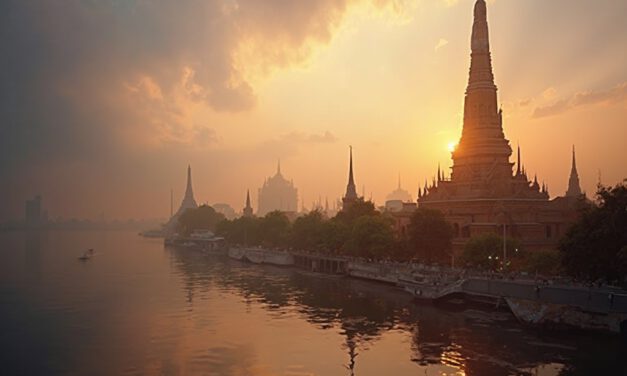 Romantische Abendstunden an Bangkoks Flussufern genießen